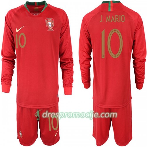 Portugal Dres J. MARIO 10 Dječji Domaći Svjetsko prvenstvo 2018 Dugim Rukavima Portugal Dres J. MARIO 10 Dječji Domaći Svjetsko prvenstvo 2018 Dugim Rukavima